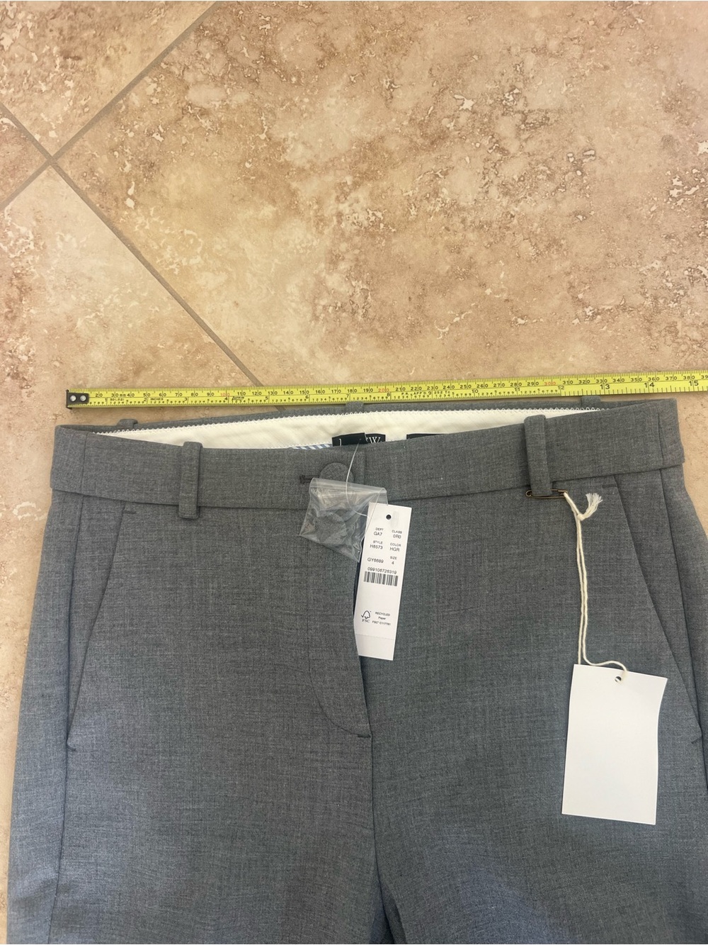 J. Crew Classic Gray Tailored Dress Pants - Picture 4 of 7